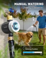 RAINPOINT WiFi Water Timer, Sprinkler Timer for Garden Hose, Smart Automatic Irrigation System with Brass Inlet for Yard, Lawn, APP Remote Control via 2.4Ghz WiFi and Bluetooth - Image 7
