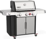 Weber Genesis S-335 Liquid Propane Gas Grill for Outdoor Cooking, Stainless Steel, 3 Burners and 1 Side Burner – Stainless Steel Cooking Grates, PureBlu Burners & Sear Zone - Image 4
