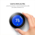 Google Nest Learning Thermostat - 3rd Gen - Programmable Smart Thermostat for Home - Compatible with Alexa (Stainless Steel) - Image 5