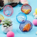 Jecery 5 Pcs Cat Spring Balls Toys Stretchable Rolling Balls Colorful Playful Coils Interactive Action Toy Caged Rats for Kitten Pet Supplies (Mouse,Multicolor) - Image 5