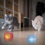 Jecery 5 Pcs Cat Spring Balls Toys Stretchable Rolling Balls Colorful Playful Coils Interactive Action Toy Caged Rats for Kitten Pet Supplies (Mouse,Multicolor) - Image 6