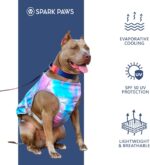 Spark Paws Dog Cooling Vest - SPF 50 UV Sun Protection - Summer Heat Relief Gear for Dogs, Lightweight, Evaporative Cooling - Dog Anxiety Relief Vest During Hot Days - Snowcone, 2XL - Image 5