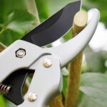 garden shears, Japanese scissors gardening tools, plant pruners for flower, rose, stem, fruit tree, florist cut fresh floral clippers, sharp pruning snips (Silver - 2 pack, 2) - Image 5