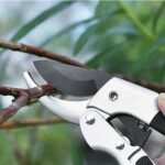 garden shears, Japanese scissors gardening tools, plant pruners for flower, rose, stem, fruit tree, florist cut fresh floral clippers, sharp pruning snips (Silver - 2 pack, 2) - Image 6