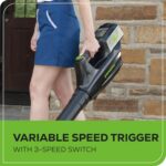 Greenworks 80V 21” Brushless (Push) Cordless Electric Lawn Mower + (500 CFM) Axial Leaf Blower (75+ Compatible Tools), (2) 2.0Ah Batteries and 30 Minute Rapid Charger - Image 11