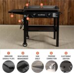 Blackstone Flat Top Gas Grill Griddle 2 Burner Propane Fuelled Rear Grease Management System, 1517, Outdoor Griddle Station for Camping, 28 inch - Image 3