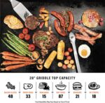Blackstone Flat Top Gas Grill Griddle 2 Burner Propane Fuelled Rear Grease Management System, 1517, Outdoor Griddle Station for Camping, 28 inch - Image 7