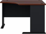 Bush Business Furniture Series A 48W Corner Desk in Hansen Cherry and Galaxy, Small Computer Table for Home or Professional Office - Image 9