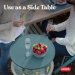 Keter Modern Cool Bar Outdoor Patio Furniture and Hot Tub Side Table with 7.5 Gallon Beer and Wine Cooler, Teal - Image 12
