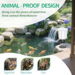 Automatic Fish Feeder for Pond, Briidea Outdoor Pond Feeder with 4L Capacity, Timed Feeding, Anti Clog System, Wildlife - Proof Design & Waterproof Housing - Image 5