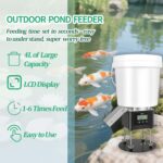 Automatic Fish Feeder for Pond, Briidea Outdoor Pond Feeder with 4L Capacity, Timed Feeding, Anti Clog System, Wildlife - Proof Design & Waterproof Housing - Image 7