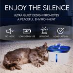 Veken Innovation Award Winner 95oz/2.8L Pet Fountain, Automatic Cat Water Fountain Dog Water Dispenser with Replacement Filters for Cats, Dogs, Multiple Pets (Blue, Plastic) - Image 7