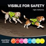 VIVAGLORY Neoprene Dog Life Vest, Dog Life Jacket for Swimming & Boating, Buoyancy & Comfort for Puppy Doggy, Swimming Vest with Handle, M, Bright Yellow - Image 6