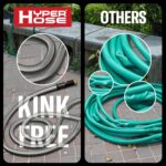 Best 150 ft Metal Garden Hose Set - No-Kink Durable 316 Stainless Steel, 10-Way Zync Spray Nozzle & Hook – Tough Flexible Heavy Duty Water Hoses, 5/8 in, Rust, Weather, LeakProof - Image 8