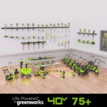 Greenworks 40V 20" Cordless Lawn Mower (Push), Axial Leaf Blower (500 CFM / 120 MPH),12" String Trimmer with 2 Batteries(5Ah+2Ah) and Chargers - Image 11