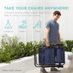 Best Choice Products Set of 2 Adjustable Steel Mesh Zero Gravity Lounge Chair Recliners w/Pillows and Cup Holder Trays - Gray - Image 6