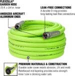 Flexzilla Garden Hose 3/4 in. x 75 ft., Lightweight All-Weather Water Hose, Durable and Flexible, Leak-Free Connections - Image 3