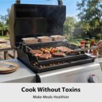 Utheer Cast Iron Griddle, Pre-Seasoned, Nonstick, 17 x 13 in Flat Top | For outdoor grilling, breakfast, camping and tailgating, with grease groove and high sidewalls for easier cleanup - Image 8