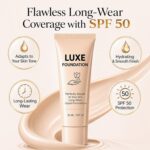 for Women, Color Changing Foundation, Hyaluronic Acid & Vitamin E, Creates Flawless Skin, Perfectly Blends with Your Complexion, SPF50, 30 ML - Image 3