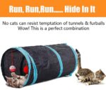 21 Pcs Cat Toys for Indoor Cats Collapsible Cat Tunnel Interactive Feather Teaser Wand Ball Toy for Kitten Cats - Image 6