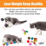 21 Pcs Cat Toys for Indoor Cats Collapsible Cat Tunnel Interactive Feather Teaser Wand Ball Toy for Kitten Cats - Image 7