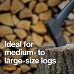 Fiskars 36" Super Splitting Axe, Wood Splitter for Medium to Large Size Logs, with Shock-Absorbing FiberComp Handle, Lawn and Garden Tool, 6 pounds, Black - Image 7
