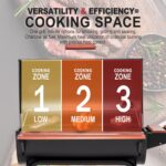 Royal Gourmet CC1830V 30 Barrel Charcoal Grill with Wood-Painted Side Front Table, 627 Square Inches Cooking Space, for Outdoor Backyard, Patio and Parties, Black - Image 6