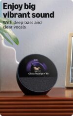 Amazon Echo Spot (newest model), Great for nightstands, offices and kitchens, Smart alarm clock, Designed for Alexa+, Black - Image 6