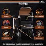 Traeger Grills Pro 22 Wood Pellet Grill & Smoker, Electric Pellet Smoker Grill Combo, 6-in-1 BBQ Versatility, 572 sq. in. Grilling Capacity, Meat Probe, 450 Degree Max Temperature, 18LB Hopper, Bronze - Image 5