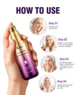 Retinol Peptides Serum for Face: Anti Aging Collagen NAD+ Hydration Serum for Wrinkles Fine Lines, Firming Face Neck Skin for Women Men Day Night - Image 9
