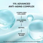 SimplyVital Collagen, Retinol & Hyaluronic Acid Serum - Anti-Aging Moisturizer for Face, Neck & Décolleté - Deep Moisturizing Skin Care Complex - Hydrating Facial Serum for Women, 1 fl.oz - Image 4