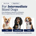 MidWest Homes for Pets 36-Inch iCrate for Medium-Large Breeds, 41-70 lbs, Single Door Folding Dog Crate with Divider Panel, Leak-Proof Tray & Secure Latches, Portable, Durable & Easy to Assemble - Image 3