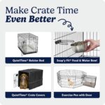 MidWest Homes for Pets 36-Inch iCrate for Medium-Large Breeds, 41-70 lbs, Single Door Folding Dog Crate with Divider Panel, Leak-Proof Tray & Secure Latches, Portable, Durable & Easy to Assemble - Image 9