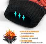BBQ Gloves, Oven Gloves, 1472°F Extreme Heat Resistant Barbecue Gloves, Silicone Non-Slip Oven Mitts, Kitchen for Cooking, Grilling, and Baking - Image 6