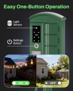 BN-LINK Outdoor Power Stake with Dusk to Dawn Timer, Waterproof 6 Grounded Outlets, 6FT Cord, 100FT Remote Control, Heavy Duty Outdoor Plug for Christmas Lights, Yard, Garden, ETL Listed - Image 5
