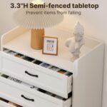 Gizoon 2-Piece Bedroom Furniture Set – Includes a 5 Drawer Dresser, a 6 Chest of Drawers,Modern Farmhouse Dresser Set, Ideal for Bedroom, Living Room - Image 9