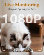 Yakry Automatic Cat Feeder with Camera - 5G WiFi Easy Setup App Control Cat Dry Food Dispenser with Stainless Steel Bowl, 4L/17 Cups, HD 1080P Video with Night Vision for Small Pets Indoor - Image 3