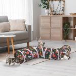 Glittme Cat Tunnel, Cat Tunnels for Indoor Cats, S-Shape Cats Cave with Cat Toys, Foldable Cat Tubes and Tunnels for Cats, Rabbit, Puppy, Guinea Pig - Image 3