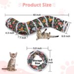 Glittme Cat Tunnel, Cat Tunnels for Indoor Cats, S-Shape Cats Cave with Cat Toys, Foldable Cat Tubes and Tunnels for Cats, Rabbit, Puppy, Guinea Pig - Image 4