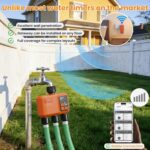 Smart WiFi Sprinkler Timer 3 Zone,WiFi Water Timer for Garden Hose with 984 FT Range,Strong Wall Penetration,APP & Remote Control,Alexa & Google Voice Compatible,Rain Delay, Manual Irrigation - Image 4