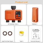Smart WiFi Sprinkler Timer 3 Zone,WiFi Water Timer for Garden Hose with 984 FT Range,Strong Wall Penetration,APP & Remote Control,Alexa & Google Voice Compatible,Rain Delay, Manual Irrigation - Image 9