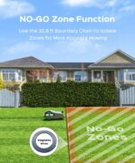 YARDCARE 2026 New M800Plus Robot Lawn Mower, GPS & 3D Vision, with 32.8 ft Magnetic Stripe, Obstacle Avoidance, Auto-Charging, APP Control, Bow-Shaped Mowing for Lawns up to 8611 sq.ft (Grey) - Image 6