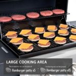 MASTER COOK 3 Burner BBQ Propane Gas Grill, 472 Sq. In. Cooking Area, 30,000 BTU Stainless Steel Barbecue Grill with Two Foldable Shelves for Outdoor Patio, Backyard - Image 5