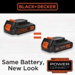 BLACK+DECKER 20V MAX* POWERCONNECT Cordless Drill Driver Kit with Drill Bit Set and Sockets, 100 pc. Tool Kit for Home, Battery and Charger Included ,Orange (BDC120VA100) - Image 8