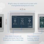 Honeywell Home RTH9585WF1004 Wi-Fi Smart Color Thermostat, 7 Day Programmable, Touch Screen, Energy Star, Alexa Ready, Gray - Image 4