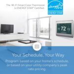 Honeywell Home RTH9585WF1004 Wi-Fi Smart Color Thermostat, 7 Day Programmable, Touch Screen, Energy Star, Alexa Ready, Gray - Image 6