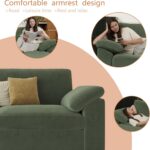 EASE MOOSE Oversized L Shaped Sectional Modular Sofa,Large U Shaped Sectional Couch Wide Deep Seat Modular Cloud Couch Green - Image 9