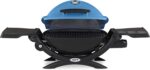 Weber Q1200 Liquid Propane Portable Gas Grill, Blue – 1‑Burner Travel and Camping Grill with Cast‑Iron Grates & Electronic Ignition (8,500 BTU Burner) - Image 3