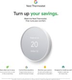 Google Nest Thermostat - Smart Thermostat for Home - Programmable Wifi Thermostat - Charcoal (Renewed) - Image 5