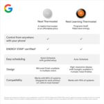 Google Nest Thermostat - Smart Thermostat for Home - Programmable Wifi Thermostat - Charcoal (Renewed) - Image 10